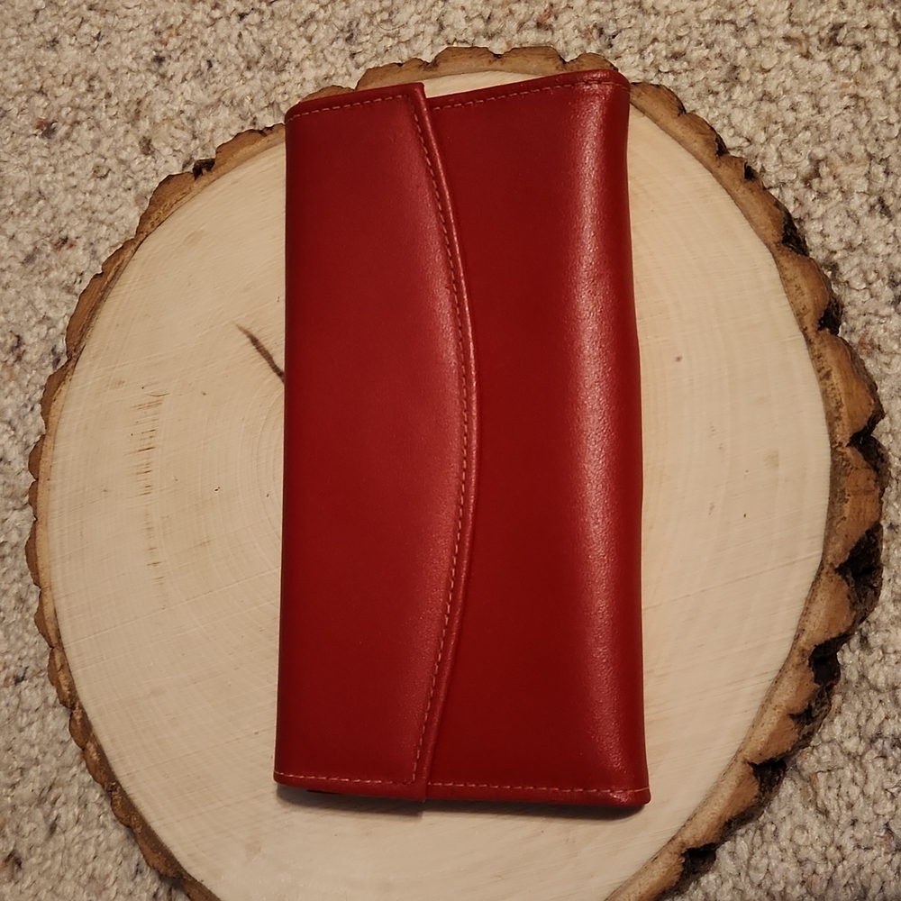 Vintage Baronet Red Genuine Leather Wallet